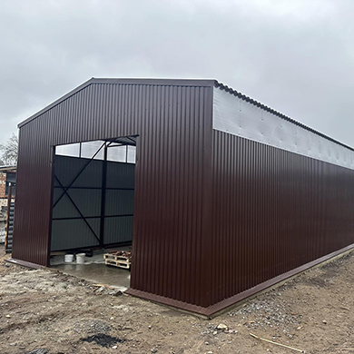 Складское помещение холодного типа 9х22м